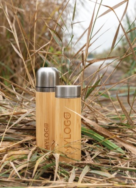 Logotrade corporate gift image of: Leak proof bamboo vacuum bottle