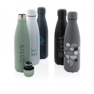 Logotrade promotional item picture of: Solid colour vacuum stainless steel bottle 500 ml