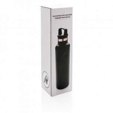 Logo trade corporate gifts picture of: Vacuum insulated leak proof standard mouth bottle