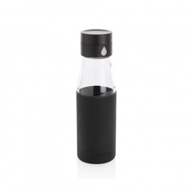 Logotrade business gift image of: Ukiyo glass hydration tracking bottle with sleeve