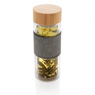 Logotrade business gift image of: Impact double wall borosilicate glass bottle