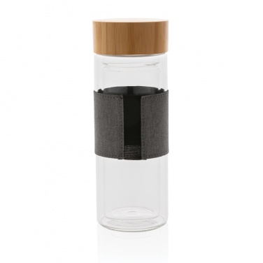 Logo trade promotional gift photo of: Impact double wall borosilicate glass bottle