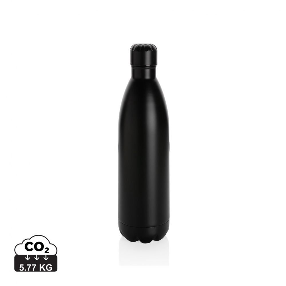 Logo trade advertising products picture of: Solid colour vacuum stainless steel bottle 1L