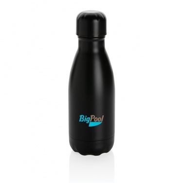 Logo trade corporate gifts picture of: Solid colour vacuum stainless steel bottle 260ml