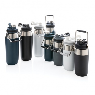 Logotrade promotional merchandise picture of: Vacuum stainless steel dual function lid bottle 1L