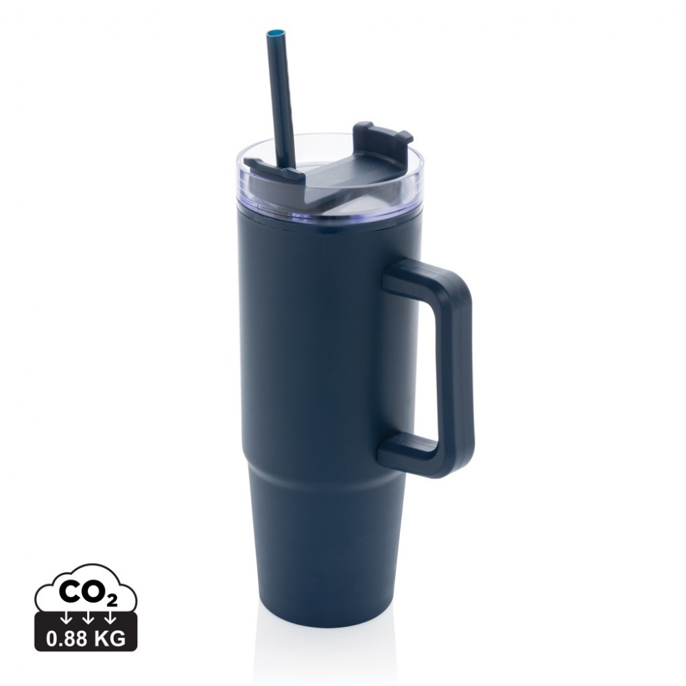 Logo trade promotional merchandise image of: Tana RCS plastic tumbler with handle 900ml