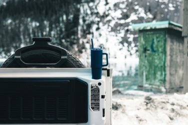 Logo trade corporate gifts image of: Tana RCS plastic tumbler with handle 900ml