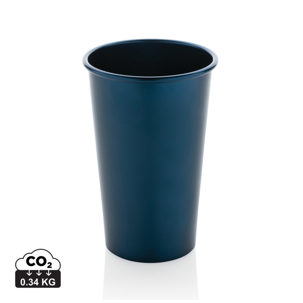 Logotrade promotional products photo of: Alo RCS recycled aluminium lightweight cup 450ml