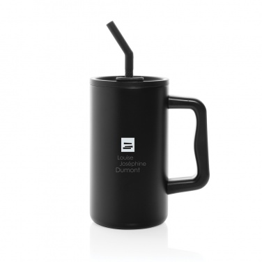 Logo trade promotional products image of: Cube RCS certified recycled steel mug 800ml