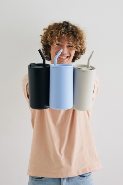 Logo trade promotional products picture of: Cube RCS certified recycled steel mug 800ml