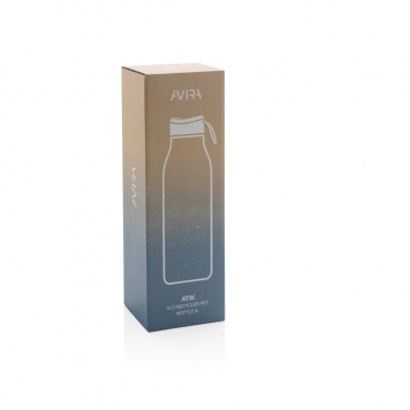 Logo trade promotional merchandise picture of: Avira Atik RCS Recycled PET bottle 1L