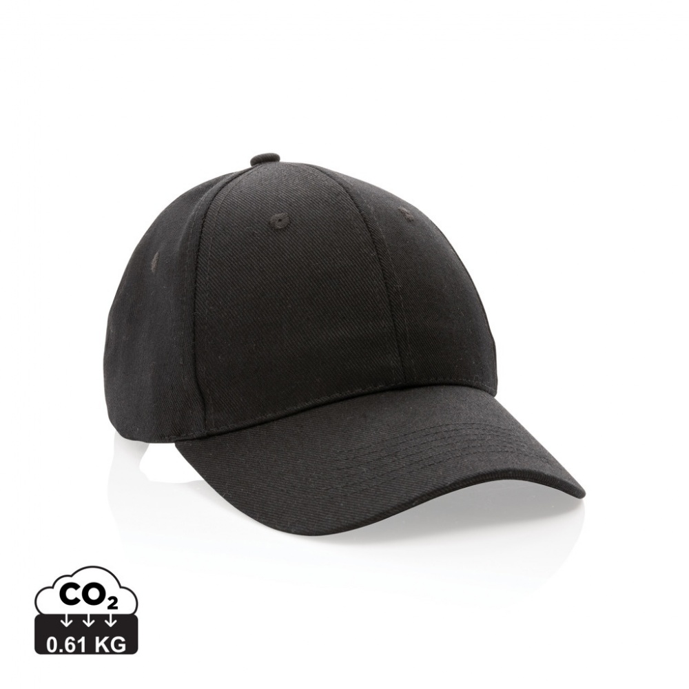 Logotrade promotional item image of: Impact 6 panel 280gr Recycled cotton cap with AWARE™ tracer