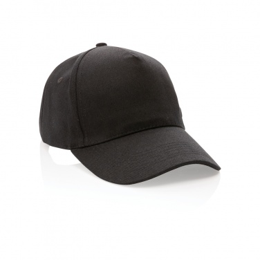 Logo trade promotional merchandise photo of: Impact 5panel 280gr Recycled cotton cap with AWARE™ tracer