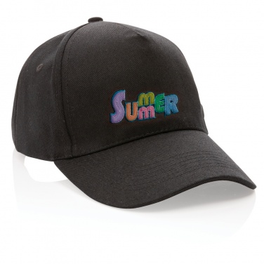 Logo trade promotional merchandise picture of: Impact 5panel 280gr Recycled cotton cap with AWARE™ tracer