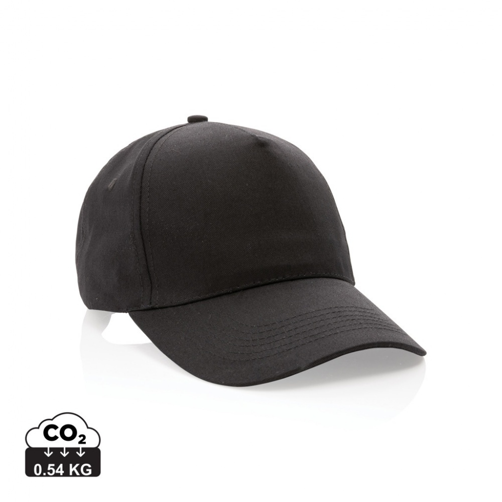 Logo trade promotional gift photo of: Impact 5 panel 190gr Recycled cotton cap with AWARE™ tracer