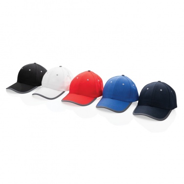 Logo trade advertising products image of: Impact AWARE™ Brushed rcotton 6 panel contrast cap 280gr