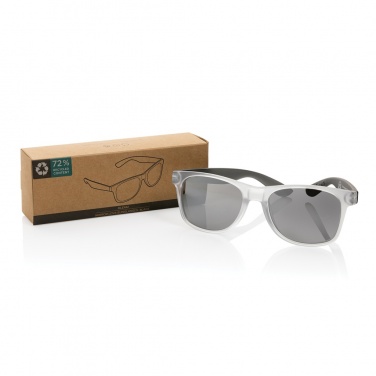 Logo trade promotional gift photo of: Gleam RCS recycled PC mirror lens sunglasses
