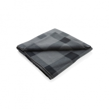 Logo trade corporate gifts picture of: Soft plaid fleece blanket