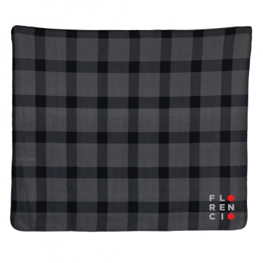 Logo trade promotional products picture of: Soft plaid fleece blanket