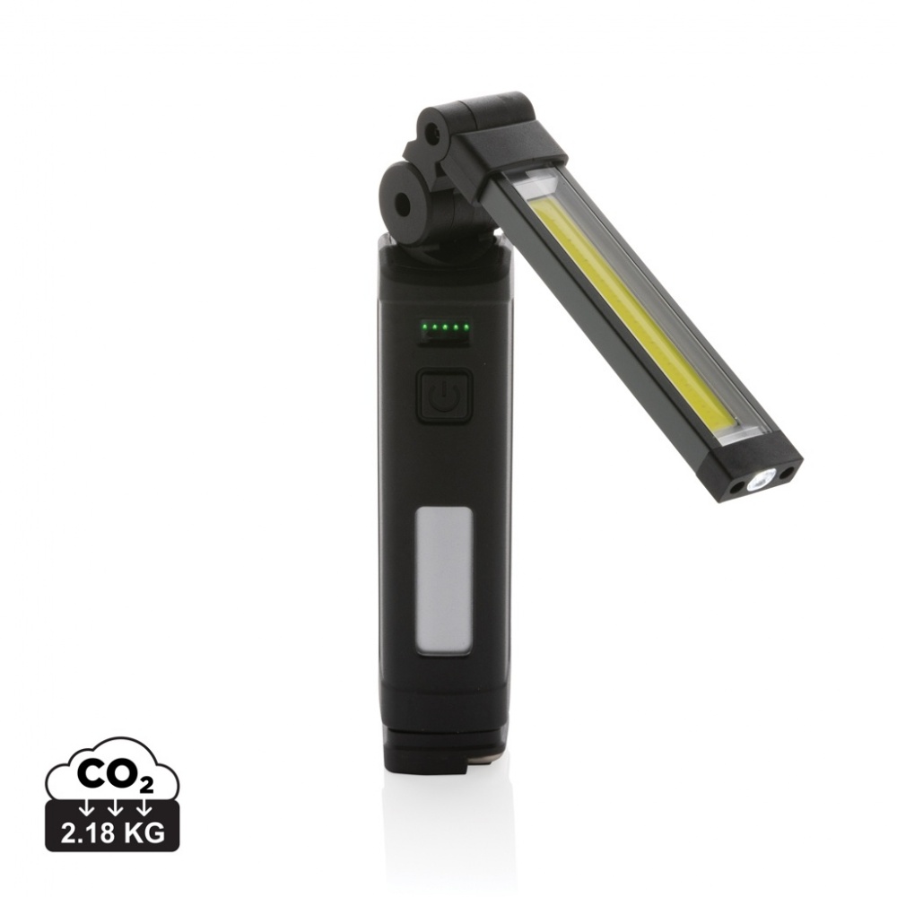 Logo trade promotional gifts image of: Gear X RCS rPlastic USB rechargeable worklight