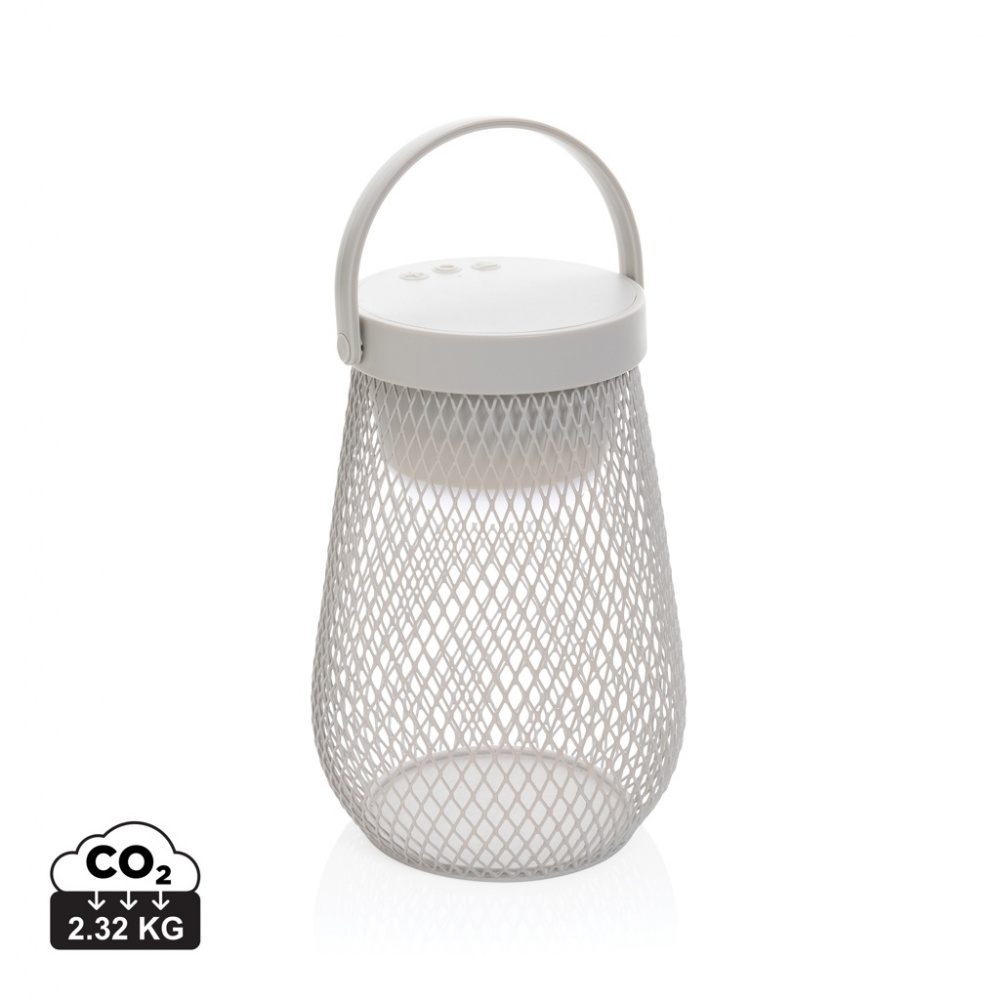 Logotrade promotional merchandise photo of: Aurora RCS recycled plastic USB re-chargeable table lamp