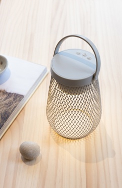 Logotrade promotional gift image of: Aurora RCS recycled plastic USB re-chargeable table lamp