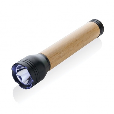 Logotrade promotional merchandise picture of: Lucid 5W RCS certified recycled plastic & bamboo torch