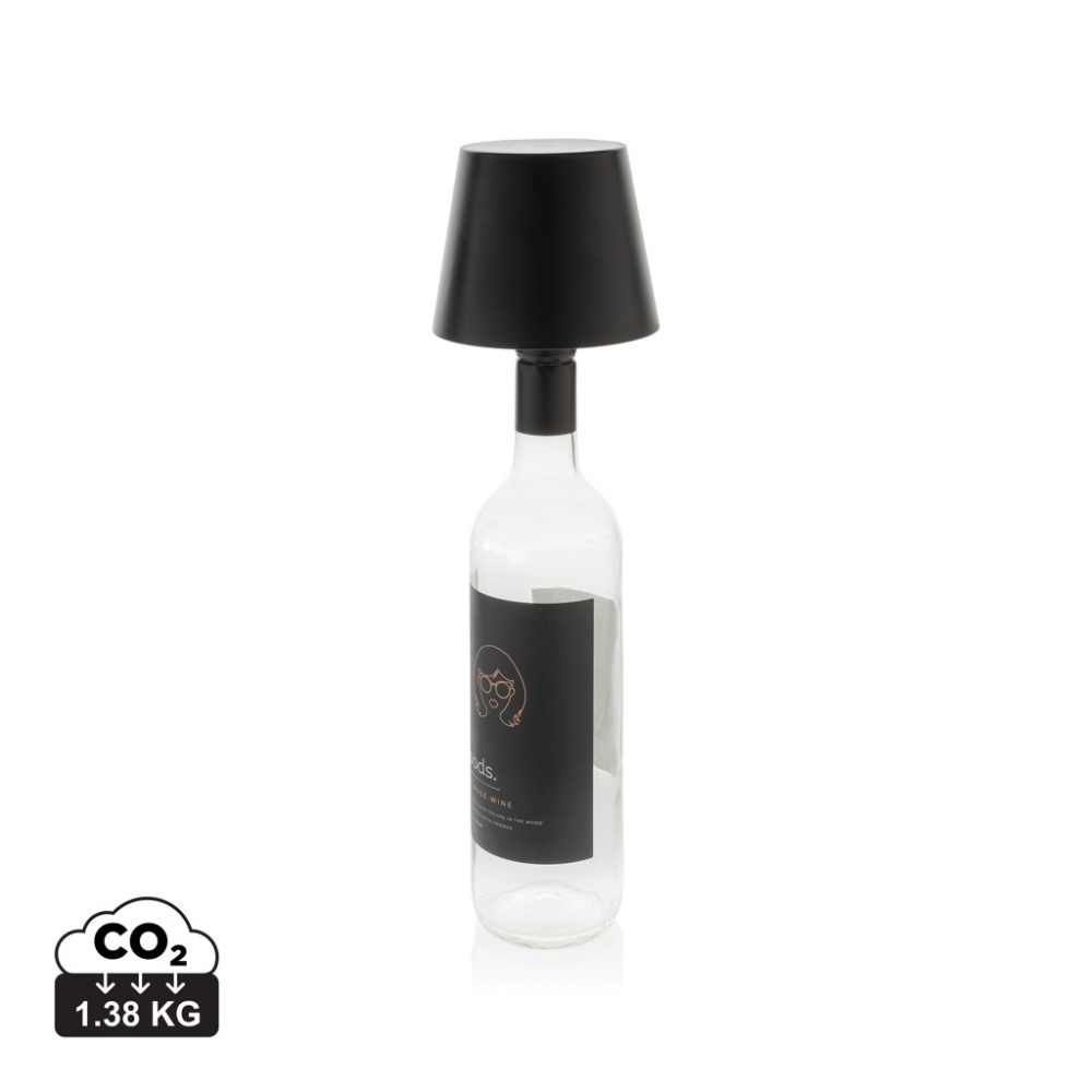 Logo trade promotional giveaway photo of: BottleGlow RCS recycled plastic bottle lamp