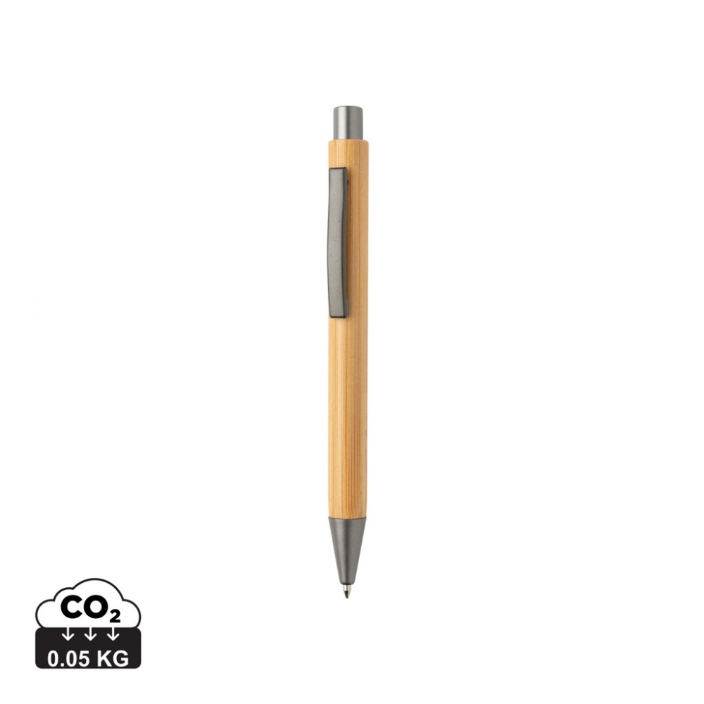 Logo trade promotional giveaways picture of: Slim design bamboo pen