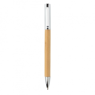 Logo trade promotional giveaways image of: Modern bamboo pen