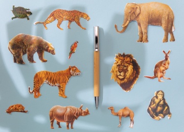 Logo trade promotional items picture of: Modern bamboo pen