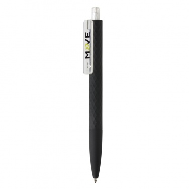 Logo trade promotional giveaway photo of: X3 black smooth touch pen