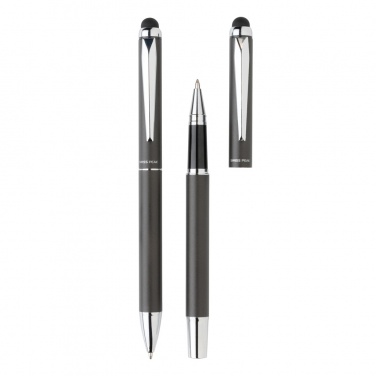 Logo trade advertising products image of: Swiss Peak deluxe pen set in PU pouch