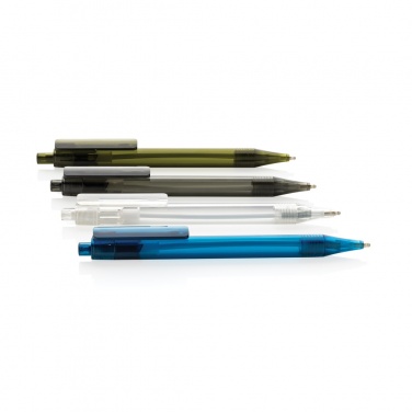 Logo trade promotional products image of: GRS RPET X8 transparent pen
