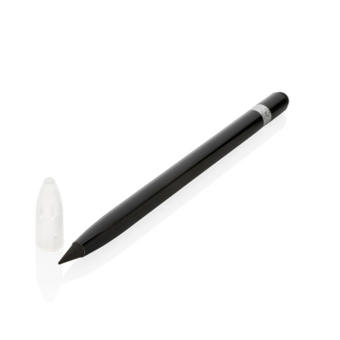 Logo trade promotional merchandise image of: Aluminum inkless pen with eraser