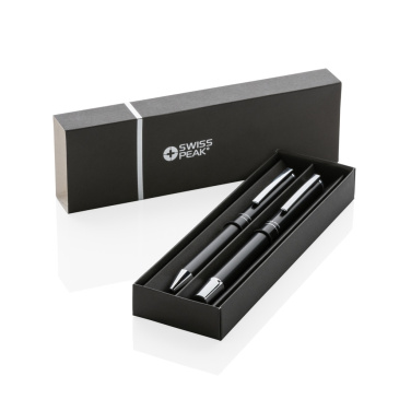 Logo trade promotional product photo of: Swiss Peak Cedar RCS certified recycled aluminum pen set