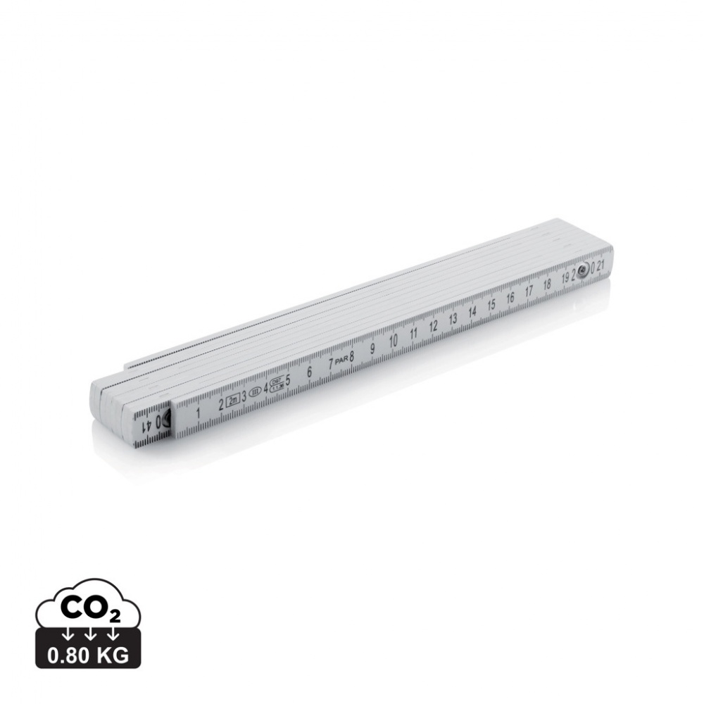 Logo trade promotional merchandise image of: Fibreglass folding rule