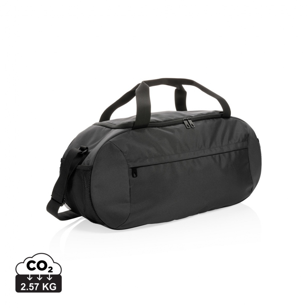 Logo trade business gift photo of: Impact AWARE™ RPET modern sports duffel