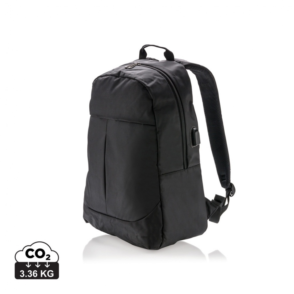 Logotrade business gift image of: Power USB laptop backpack