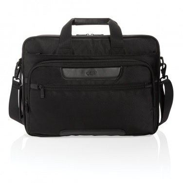 Logo trade promotional gifts image of: Swiss Peak RPET Voyager RFID 15.6" laptop bag