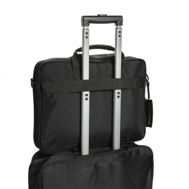 Logo trade promotional giveaway photo of: Swiss Peak AWARE™ RPET Voyager 15.6" laptop bag