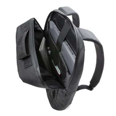 Logotrade promotional merchandise image of: Fashion black 15.6" laptop backpack PVC free