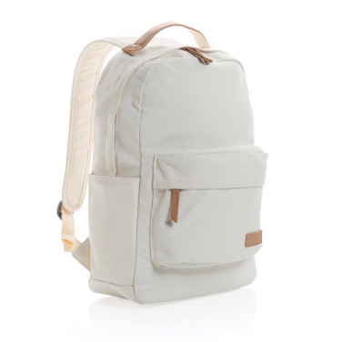 Logotrade promotional gift image of: Impact AWARE™ 16 oz. recycled canvas backpack
