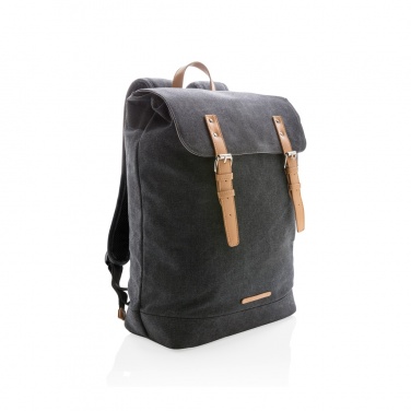 Logotrade advertising product image of: Canvas laptop backpack PVC free