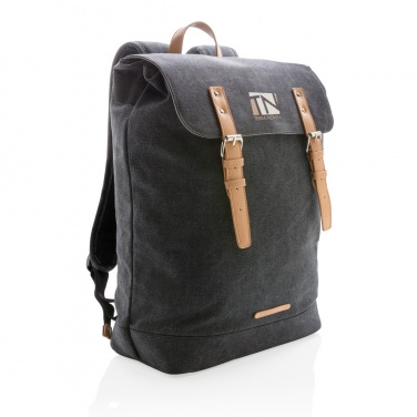 Logotrade promotional merchandise image of: Canvas laptop backpack PVC free