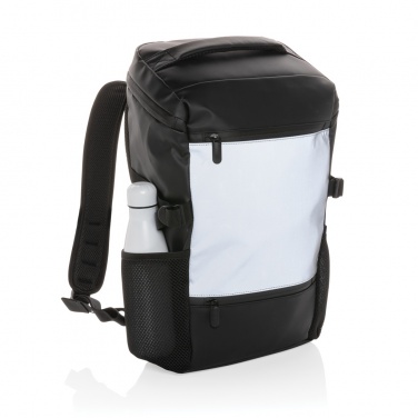 Logo trade promotional products image of: PU high visibility easy access 15.6" laptop backpack