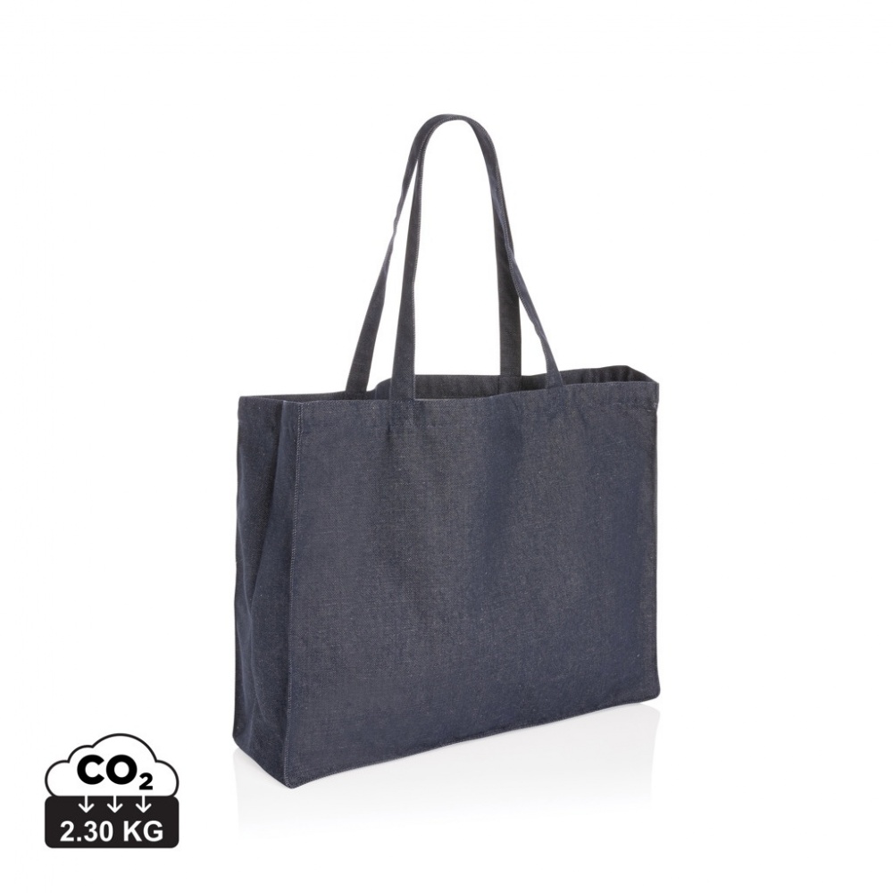Logo trade promotional item photo of: Impact AWARE™ recycled denim shopper