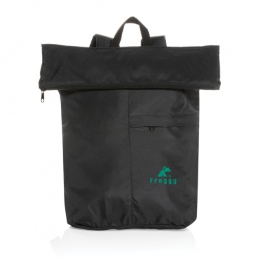 Logo trade promotional item photo of: Dillon AWARE™ RPET lightweight foldable backpack