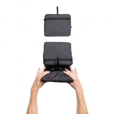 Logotrade promotional merchandise picture of: Dillon AWARE™ RPET foldable classic backpack