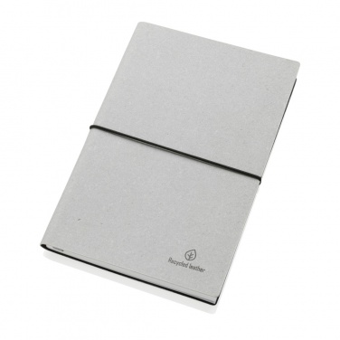 Logo trade promotional items image of: A5 recycled leather notebook